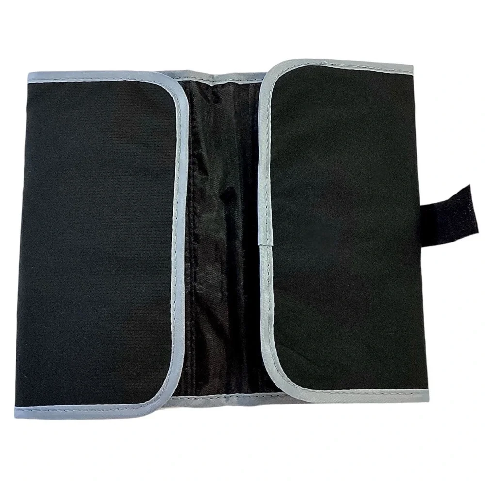 Lewis N Clark Black & Gray Deluxe Accessory / Pill Organizer AM/PM 16 Pouches